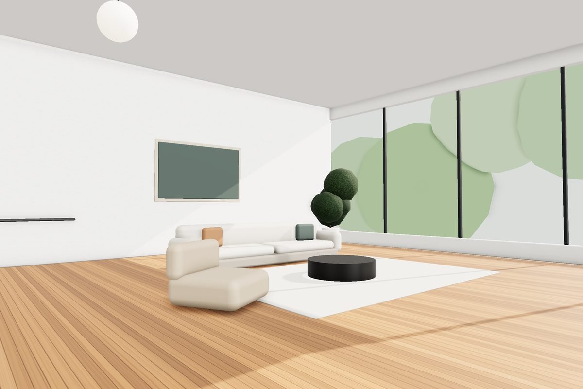 The Linden House, double-height lounge